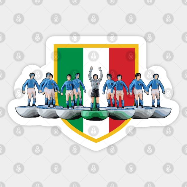 Italy Football subbuteo design Sticker by vancey73